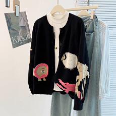 批发设计感巨好看开衫毛衣<b class='q'>外套</b>女款2025<b class='q'>新款</b>秋装慵懒高级感针织衫上衣