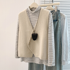 批发实拍高级感针织马甲女法式气质简约洋气<b class='q'>西装</b>背心叠穿外搭上衣