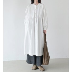 批发法式气质叠穿<b class='q'>衬衫</b>裙薄款慵懒宽松连衣裙女秋新款文艺长袖中长裙子