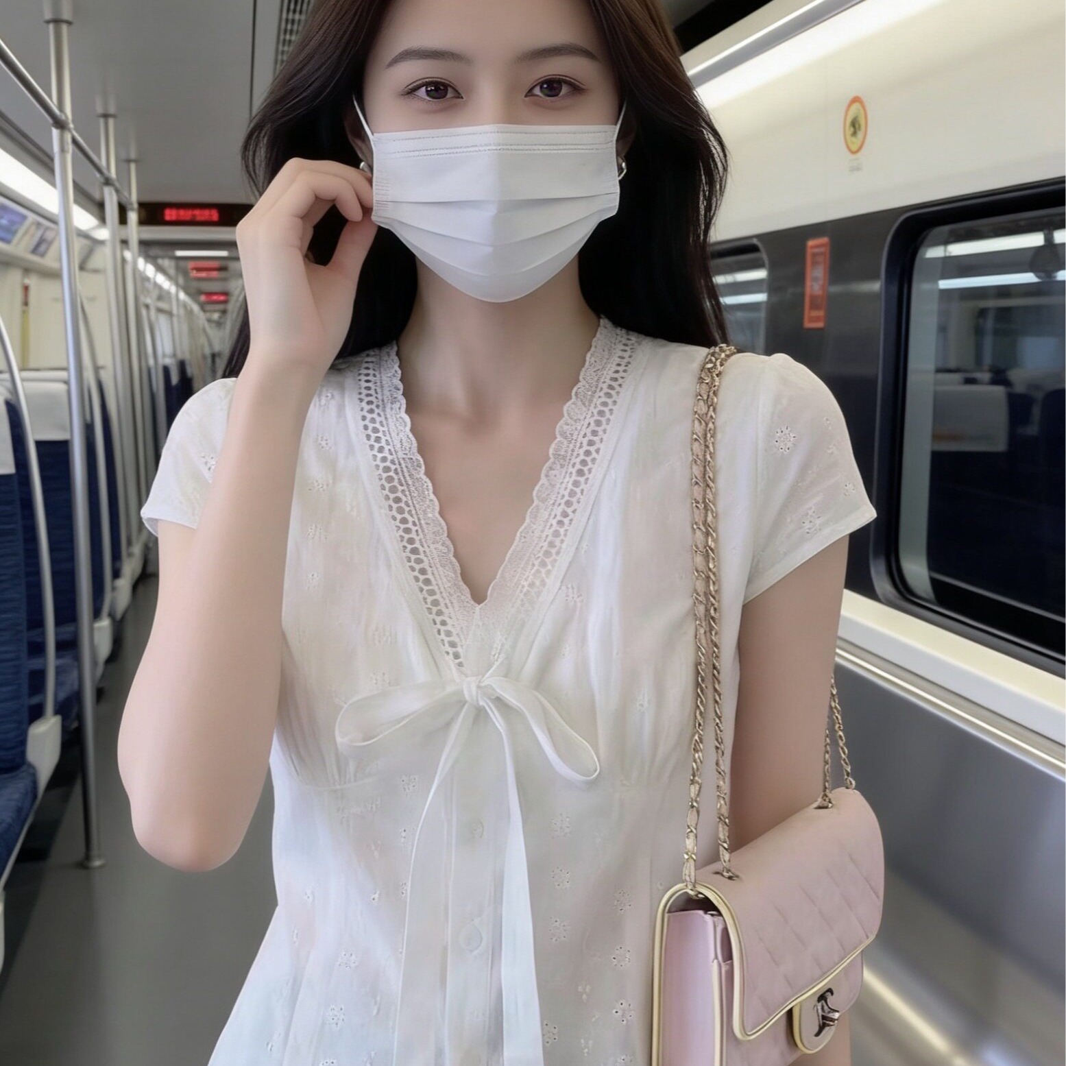 프랑스식 품격 레이스 레이스 홀로우 아웃 V넥 반팔 여성 셔츠 여름 디자인 센스 허리 수축 슬림해 보이는 작은 셔츠 맨위