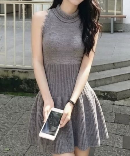 2026 여름 작은 샤넬 스타일 민소매 여성 드레스 몸매 가꾸기 슬림해 보이는 미니멀리즘 품격 일상 나가라. 다용도 숙녀 치마