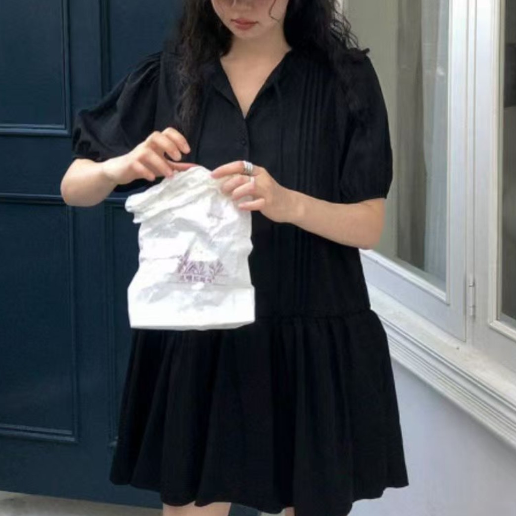 한 부서 편안함 품격 다용도 캐주얼 섹션 작은 청신 드레스 루즈핏 휴가 바람