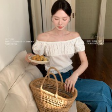 批发韩系高质小众百搭气质精致<b class='q'>刺绣</b>拼接设计感<b class='q'>衬衫</b>上衣