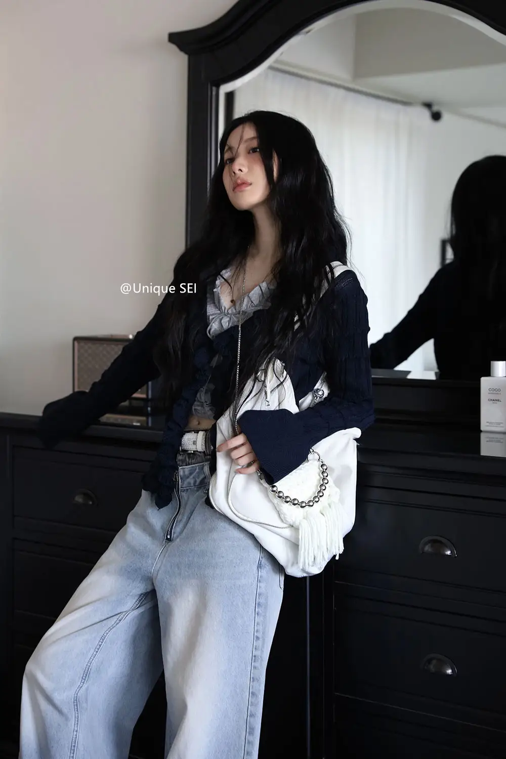 프릴 디테일 꽈배기 가디건 상세 이미지 10
