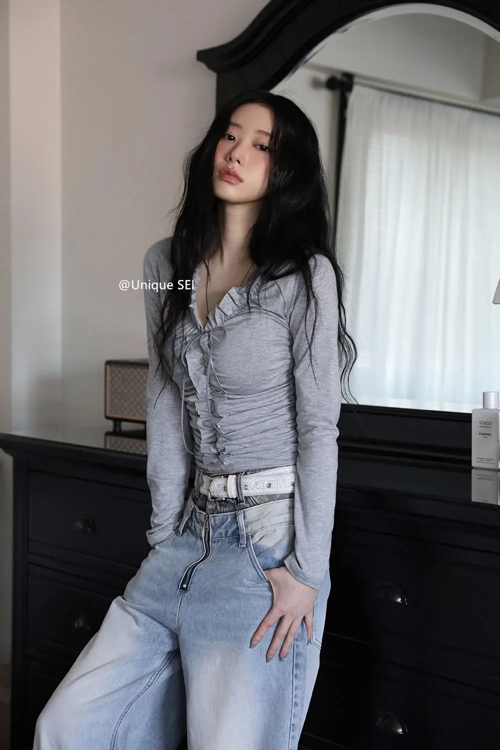 프릴 디테일 꽈배기 가디건 상세 이미지 19