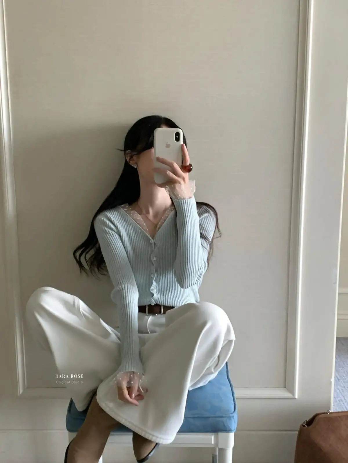 레이스 V넥 가디건 상세 이미지 13