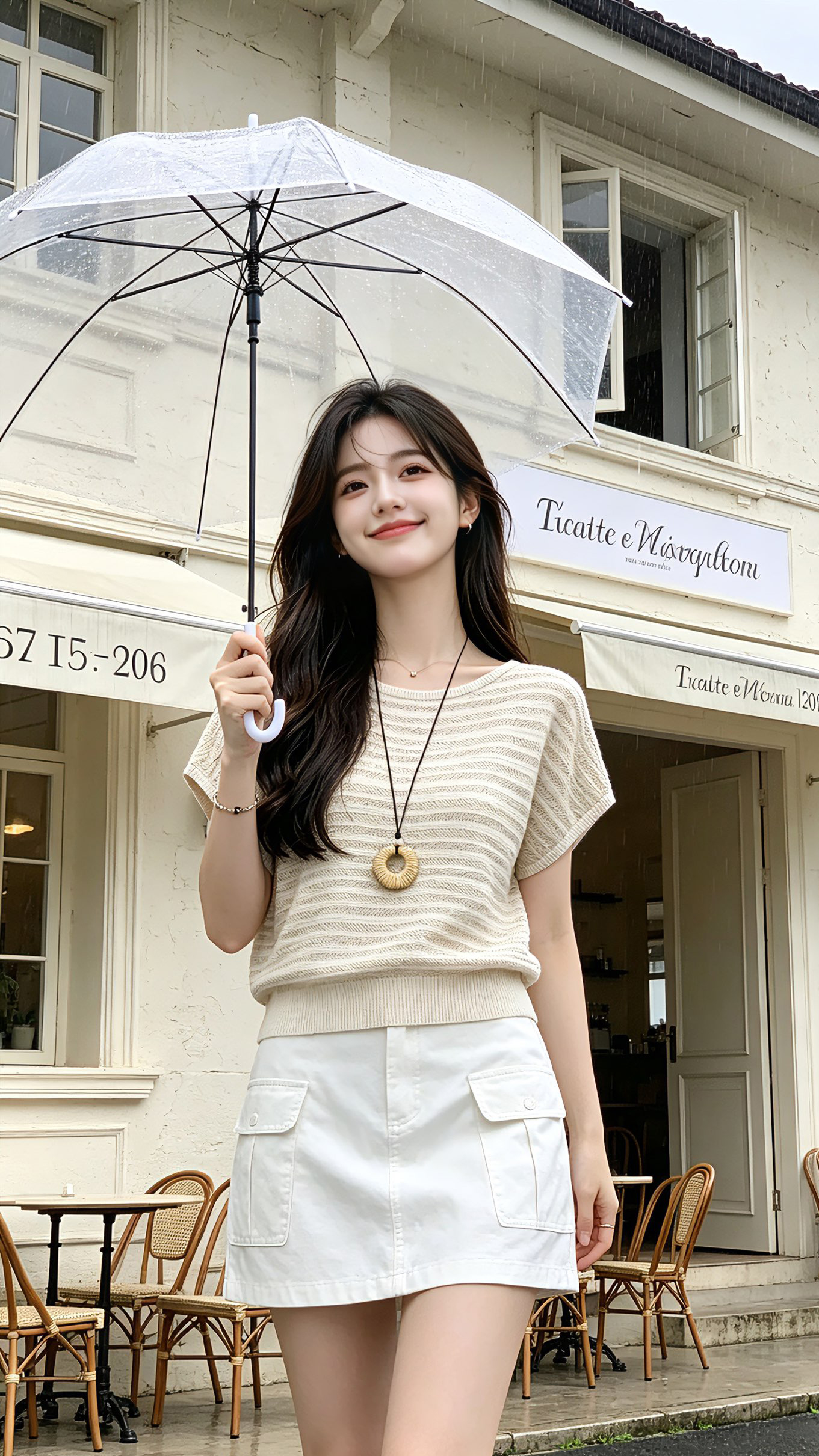 실사 고급 센스 얼음 실크 홀로우 아웃 반팔 니트 스웨터 티셔츠 여성 여름 루즈핏 슬림해 보이는 얇은 스타일 아름다운 맨위