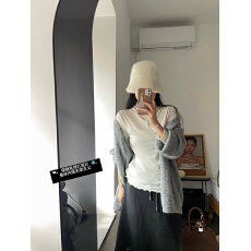 批发实拍实价双面磨毛绒高领木耳边<b class='q'>长袖</b>打底衫内搭<b class='q'>长袖</b>保暖