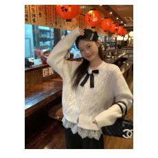 批发秋冬娃娃领针织打底衫女mm正肩洋气内搭短款上衣长袖毛衣