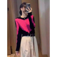 批发小个子高级别致软糯针织开<b class='q'>衫</b>女秋冬慵懒风独特显瘦绝美长袖上衣潮