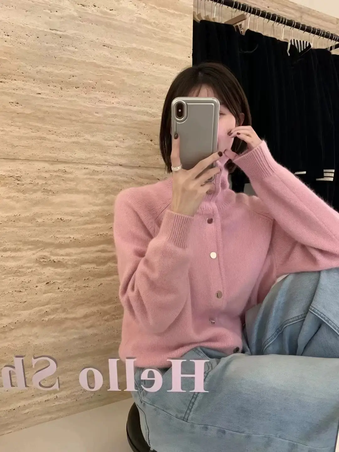 러플 칼라 니트 가디건 상세 이미지 4