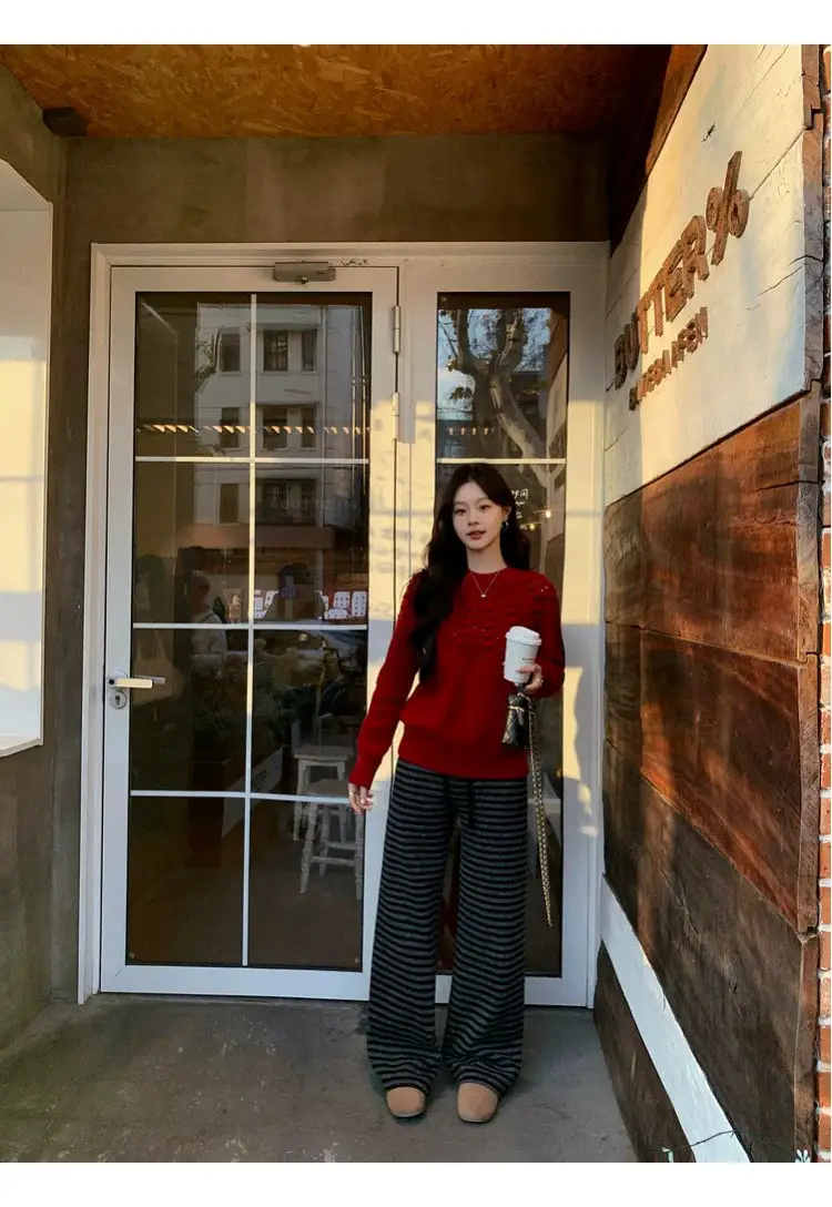 프랑스풍 입체 자수 레이스 니트 상세 이미지 37