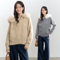 批发拉链毛衣春装女款2026新款连帽<b class='q'>外套</b>针织开衫慵懒风上衣