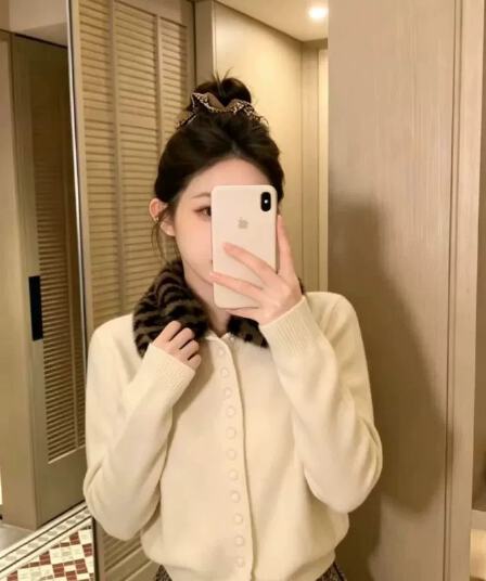 가을 겨울 새로운 폴로 칼라 여성 의류 스웨터 코트 미니멀리즘 다용도 니트 스웨터 다용도 느긋한 슬림해 보이는 니트 오픈 가디건