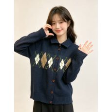 批发高级感半高领长袖加厚<b class='q'>毛衣外套</b>女2026秋冬季新款复古针织开衫上衣