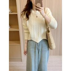 批发羊毛衫秋冬新款设计感小众波浪下摆<b class='q'>针织</b>衫上衣女毛衣<b class='q'>打底衫</b>