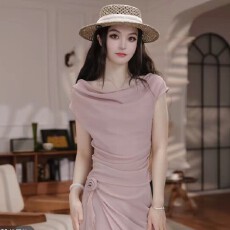 批发【盛夏前奏】压褶显瘦气质高级半身裙两件套