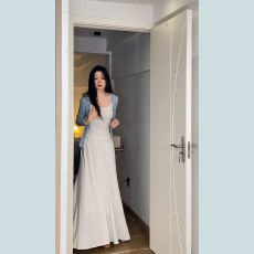 批发韩版温柔系早春套装女长袖显瘦开衫胖MM大码女装新款<b class='q'>吊带</b>半身裙潮