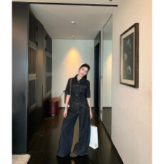 批发chao蕨璜金比例短款<b class='q'>牛仔</b><b class='q'>外套</b>套装