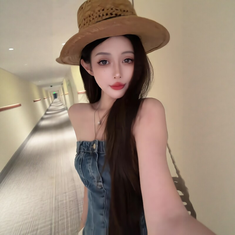 핫걸 순수한 욕망 튜브탑 데님 캐미솔 여름 새로운 몸매 가꾸기 맨위 느긋한 캐주얼 바지 화이트 바지 투피스 세트