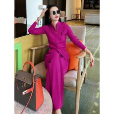 批发秋冬新款女装高端<b class='q'>品牌</b>休闲时尚胖mm显瘦毛衣外套阔腿裤套装