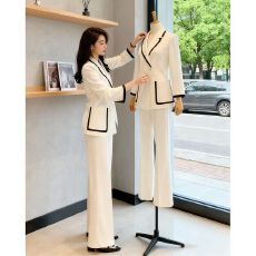 批发早春穿搭2025新款高级感超好看气质<b class='q'>职业</b>西装外套裤子两件<b class='q'>套装</b>女秋