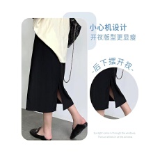 批发孕妇装西装半身裙2025新款秋季薄款外穿高腰显瘦中长款开叉裙