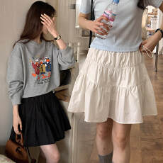 批发现孕妇裙2026夏季新款百搭简约时尚气质半身裙a字蛋糕裙白色<b class='q'>短裙</b>