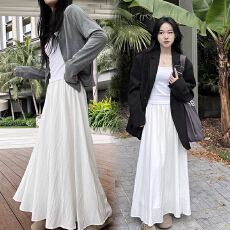 批发现<b class='q'>孕妇</b><b class='q'>白色</b>半身裙女春夏季2026新款高腰减龄显瘦<b class='q'>百搭</b>a字长裙子潮