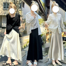 批发现孕妇冰丝醋酸缎面半身裙女夏季新款薄款包臀鱼尾裙显瘦a字裙子