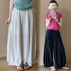 批发现孕妇高腰灯笼裤女<b class='q'>夏季</b>2026新款莱赛尔天丝薄款宽松显瘦阔腿裤子