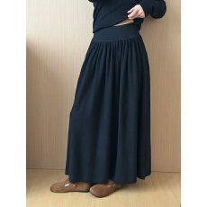 批发现孕妇无托腹半身裙新款秋<b class='q'>冬</b>季针织羊绒显瘦气质法式垂感A字长裙