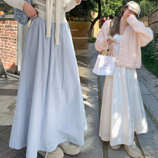 批发现孕妇半身裙<b class='q'>百搭</b>垂感高腰春夏季女2026新款大裙摆显瘦长款a字裙