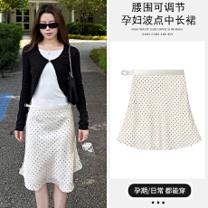 批发现<b class='q'>孕妇</b><b class='q'>波点</b>小A气质半裙女鱼尾裙包臀裙女夏季2026新款法式中长裙