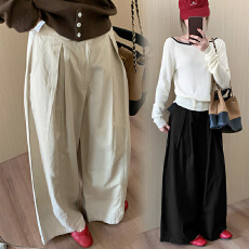 批发现<b class='q'>孕妇</b><b class='q'>阔腿裤</b>春秋季女2026新款无托腹春夏不勒肚子产后可穿阔腿裤