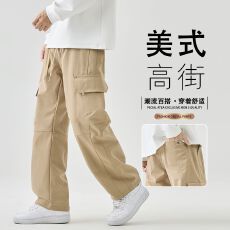 批发实拍2025秋冬新款工装休闲裤户外耐磨休闲百搭伞兵裤防风长裤子男