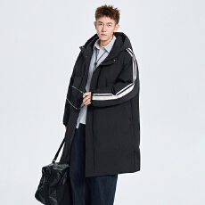 批发实拍2025冬季新款棉服连帽加厚保暖中长款棉衣外穿防风军大衣外套