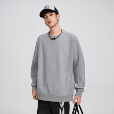 批发秋冬装新款圆领卫衣男美式潮牌宽松<b class='q'>休闲</b>结构款长袖T恤上衣