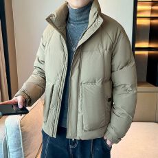 批发实拍冬季新款立领<b class='q'>羽绒服</b><b class='q'>男</b>新国标简约轻薄潮流工装保暖羽绒外套