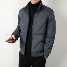 批发实拍2025冬季新国标<b class='q'>羽绒服</b><b class='q'>男</b>立领韩版百搭防寒轻薄羽绒外套