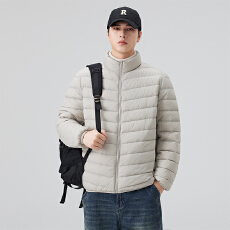 批发<b class='q'>冬</b>季轻薄90绒羽绒服男女同款新国标立领柔软锦纶面料 재고있음