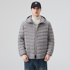 冬季轻薄连帽羽绒服男女中性款新国标90绒有质检报告 재고있음
