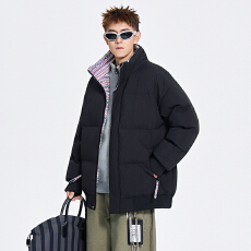 批发冬季新款棉服男立领宽松休闲百搭加厚民族风帅气户外棉袄外套