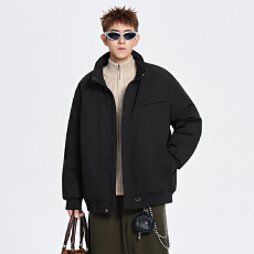 批发5冬季新款棉服男立领宽松休闲百搭加厚面包服棉袄保暖外套