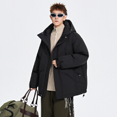 批发冬装宽松版型棉服男女同款创意拼接肌理感百搭加厚棉袄保暖外套