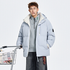 批发冬装<b class='q'>潮</b>牌连帽工装棉服宽松版型休闲百搭加厚面包服棉袄保暖御寒