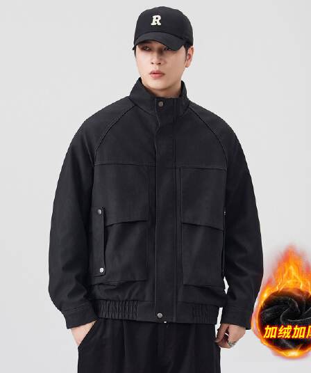 겨울 두꺼운 보온 pu 가죽 재킷 남자 스탠드 칼라 재킷 네리 털이 있는 감기 예방 야외 조수 브랜드 워크웨어 오토바이 재킷