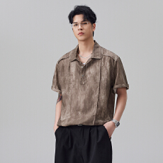 批发实拍2026夏季新款天丝Polo衫<b class='q'>短袖</b><b class='q'>男</b>纯色亚麻透气翻领体恤