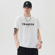 批发实拍2026夏季新款美式短袖t恤<b class='q'>男</b>潮牌印花百搭圆领半袖<b class='q'>体恤</b>