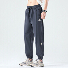 批发实拍2026<b class='q'>夏</b>季新款四面弹束脚休闲裤男宽松百搭松紧腰运动裤